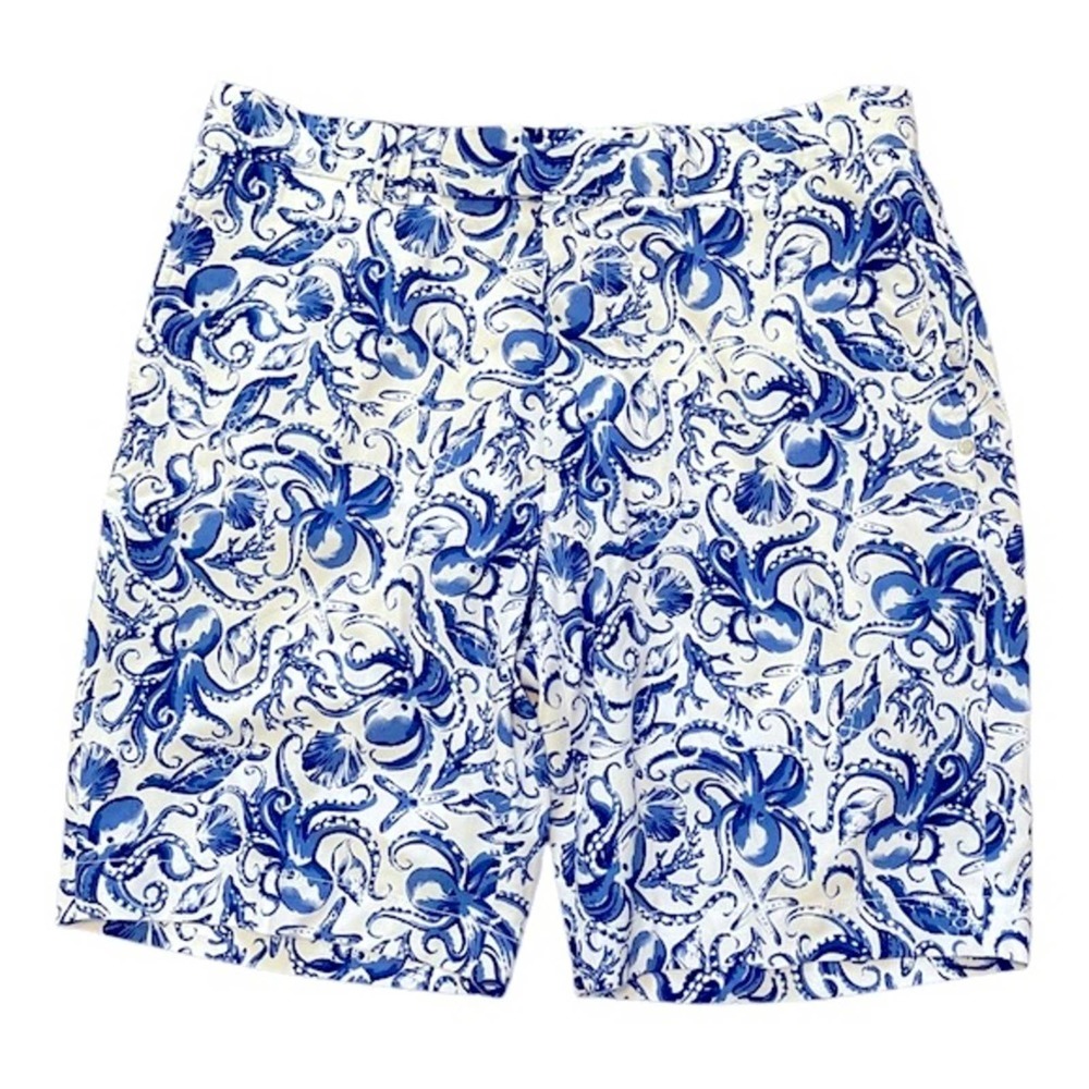 RLX Mens Golf 4 Way Stretch Aquatic Print Shorts Size 33 NWT